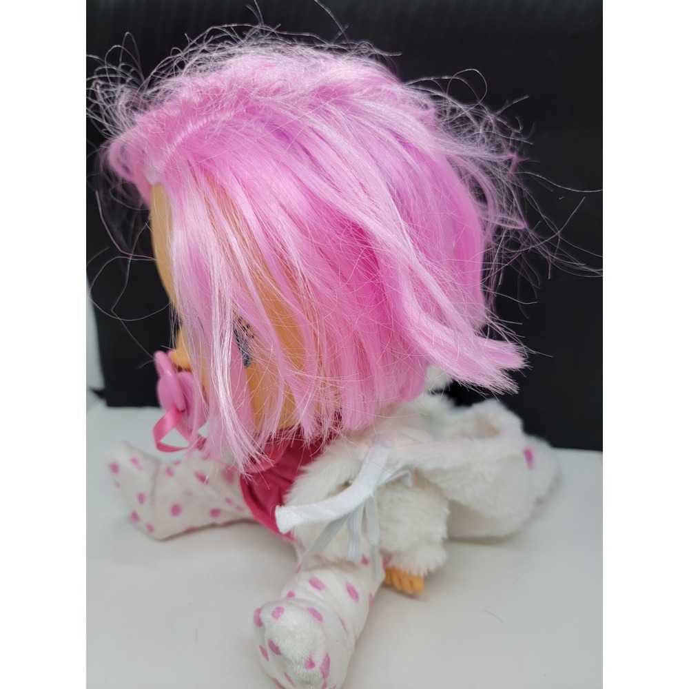 Cry Babies Dressy Coney Interactive Baby Doll Pink Hair Bunny Themed Hoodie - Picture 6 of 9